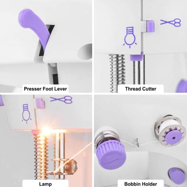 Mini máquina de coser eléctrica multifun