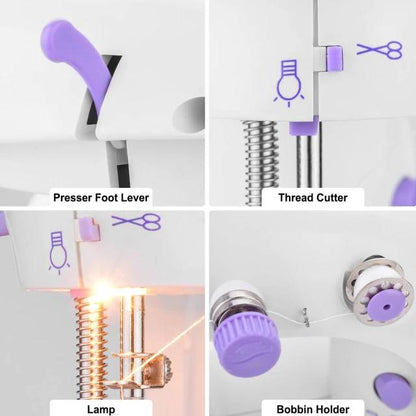 Mini máquina de coser eléctrica multifun